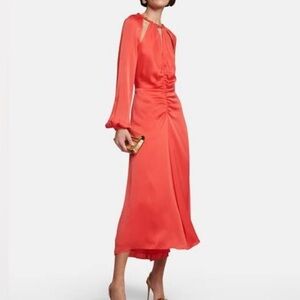 nwt VERONICA BEARD Fayla Chain Detail Dress in Watermelon